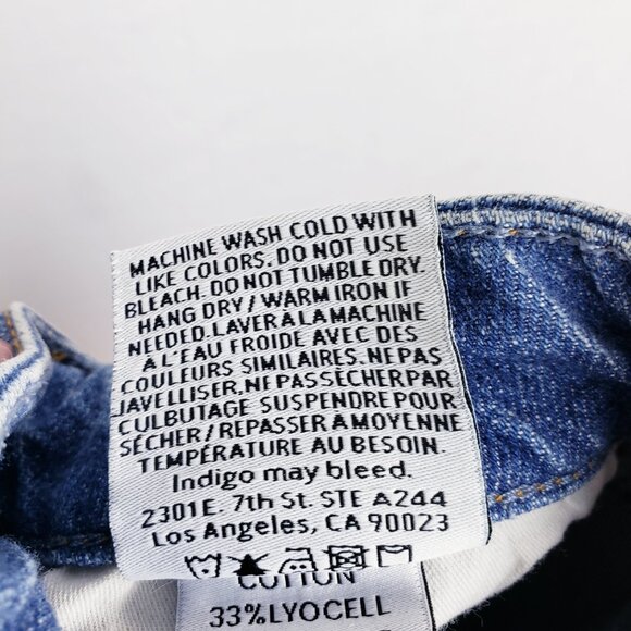 Boyish The Andy Denim Skirt High Rise Midi in Senso size 26 Front Slit Casual - Picture 12 of 13